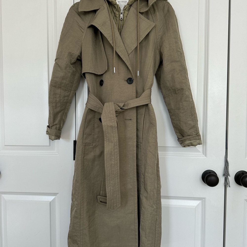 Avec Les Filles Quilted Beige Jacket